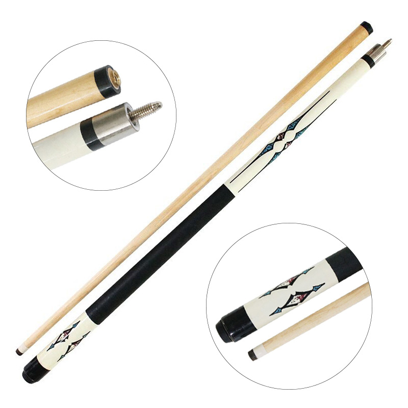 Snooker Club Training 1/2-PC Biljart Que Stok, Maple Houten 58inch Pool Cue producten