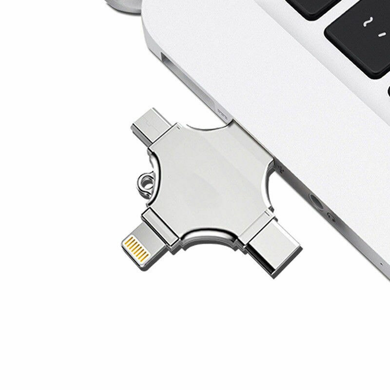 4 In 1 Otg USB3.0 Kaartlezer Met Tf Memory Stick Externe Opslag Voor Ios/Android/Type_C/windows Apparaat