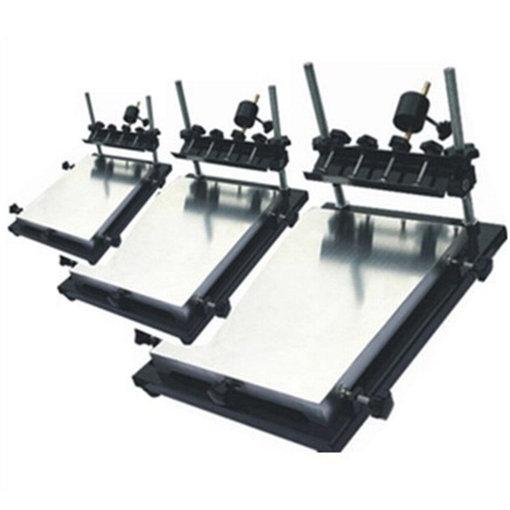 commercial small manual screen printing station SMT manual imprinting station solder paste screen printing machine
