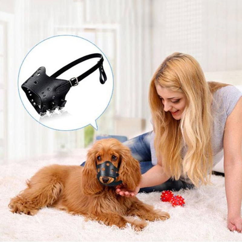Anti-biss Einstellbare Welpe Große Hund Maulkorb Maske Kleine Mittel groß Hunde Chihuahua Shiba Inu dauerhaft Leder Haustier Maulkörbe chiens