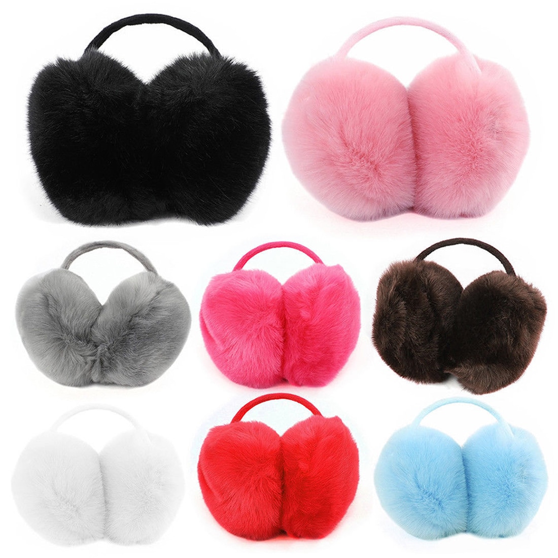 Winter Earmuffs Warmth Plush Warm Ears Ear Muff Men's and Women's Outdoor Ear Bag Imitation Rabbit Hair Cute Ear Muffs