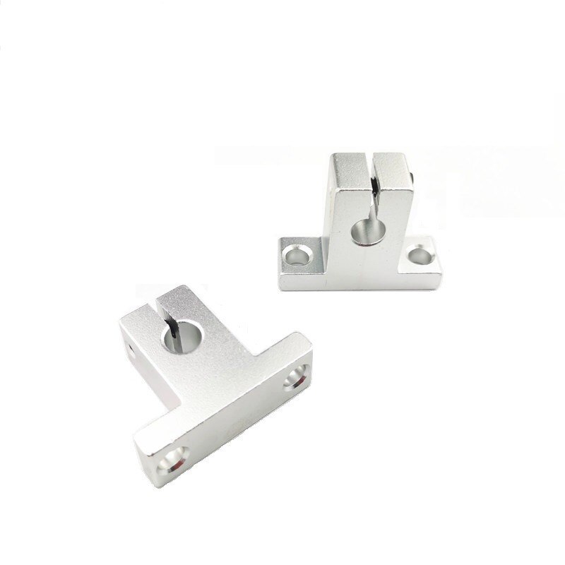 1Pcs 3D Printer Rail Support Base Aluminum Alloy Support Seat Guide Rod Bracket Shaft End Flxing Seat SK6-SK25