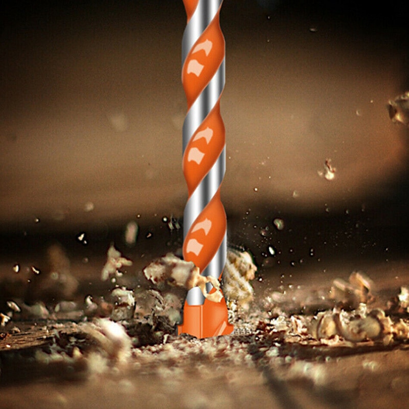 4/5/10 pièces ultime forets torsion tête de forage mur céramique verre trou de poinçonnage travail 3/4/5/6/8/10/12mm