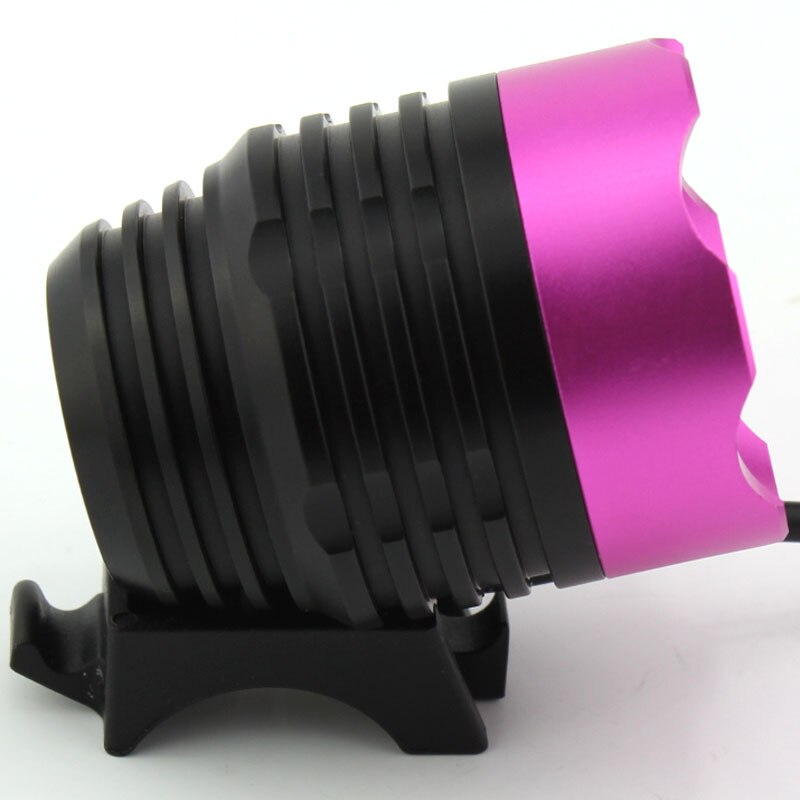 Faro LED para bicicleta T6 con puerto USB, resistente al agua, 5 colores opcionales: Pink