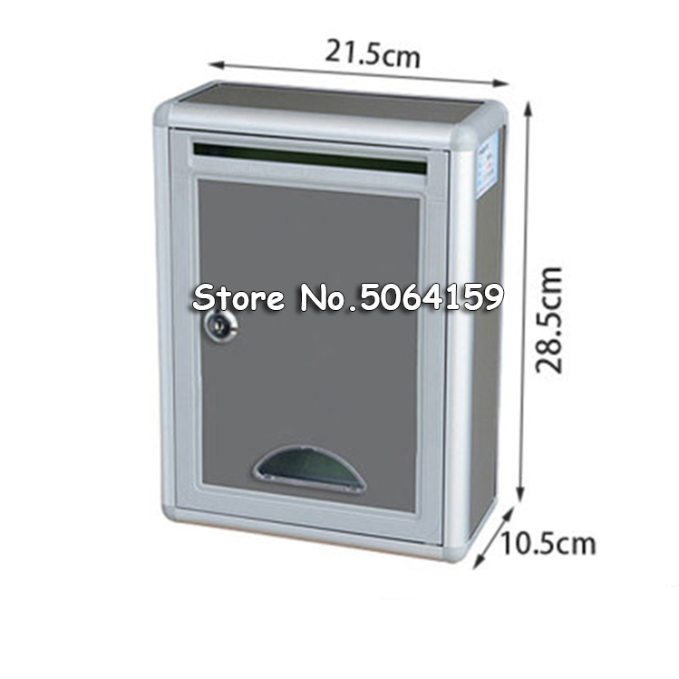 High Security Locking Wall Mounted Mailbox - Office Box - Comment Box - Letter Box - Deposit Box