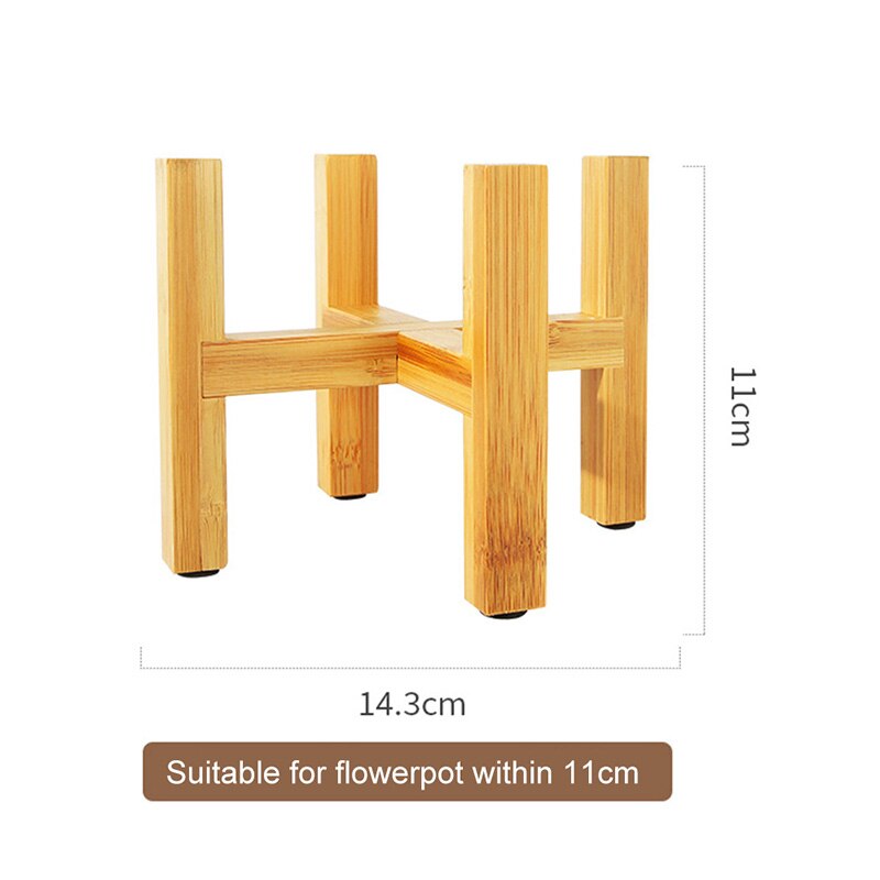 ^Plant Flower Pot Stand Wooden Bonsai Display Stand Indoor Display Stand Floor Four-leg Flower Stand Garden Display Tool^: M