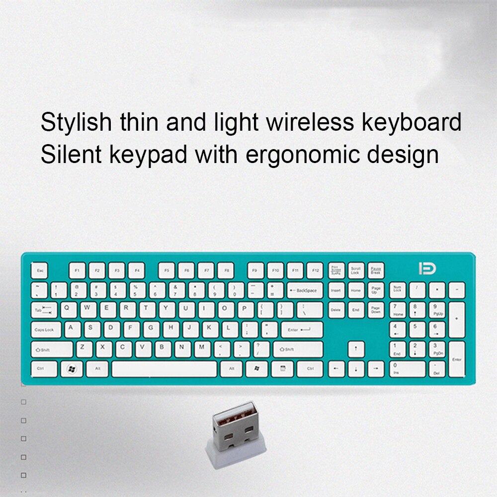 Wireless Gaming Slient Keyboard For Macbook Air Pro 2.4G Wireless Keyboard For Laptop Computer PC Gamer Keypad Gaming Pad