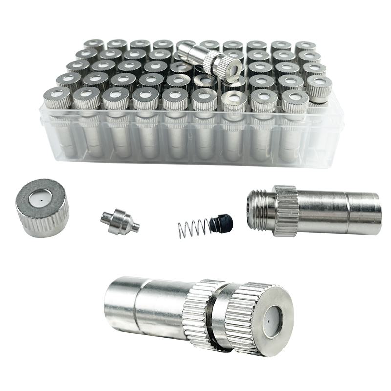 10PCS 8mm Nebbia Ugello di nebulizzazione Collegamento rapido Giardino Irrigazione dell'acqua Sprinkler per sistema di nebulizzazione a bassa pressione