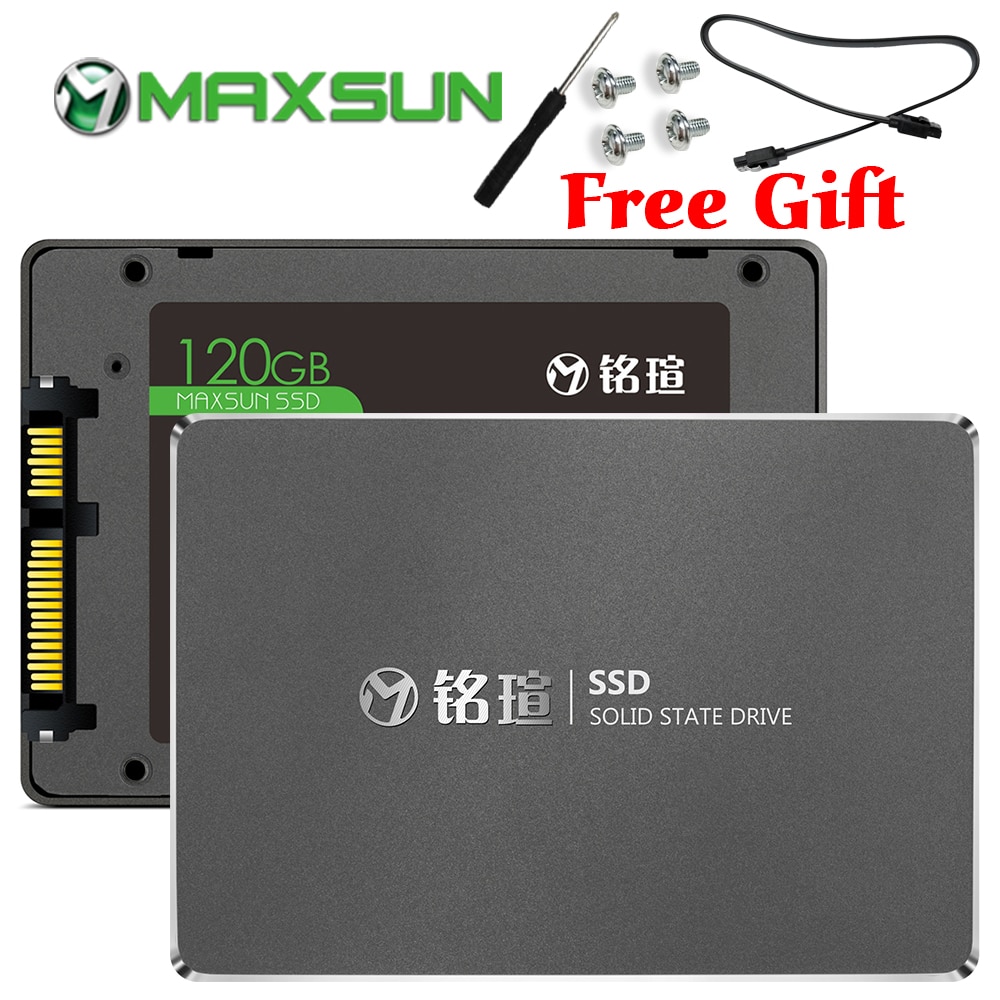 MAXSUN ssd 120gb 128gb 240 gb 480gb 2.5inch ssd sata iii three year warranty TLC SMI Internal Solid State Drives laptop desktop