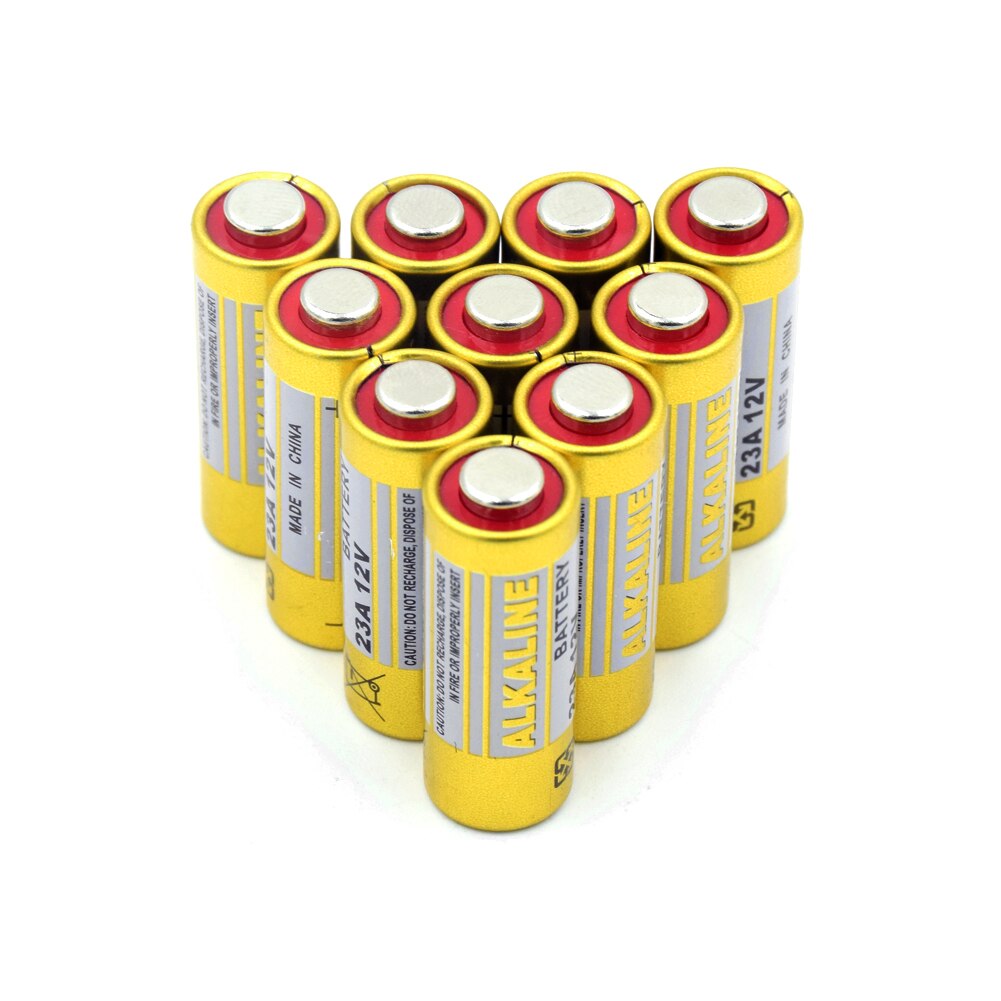 10pcs High Capacity 12v 23A 23AE 23GA A23 A23S E23A 21/23 MS21 MN21 GP23A Alkaline Battery 8F10R 8LR23 8LR923 Small Dry Bateria