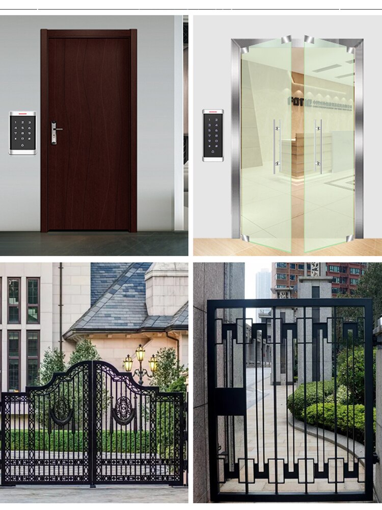 Backlight Access Control Touch Keypad 125Khz RFID Access Control Standalone Keypad Waterproof Wiegand 26 Output 2000 User