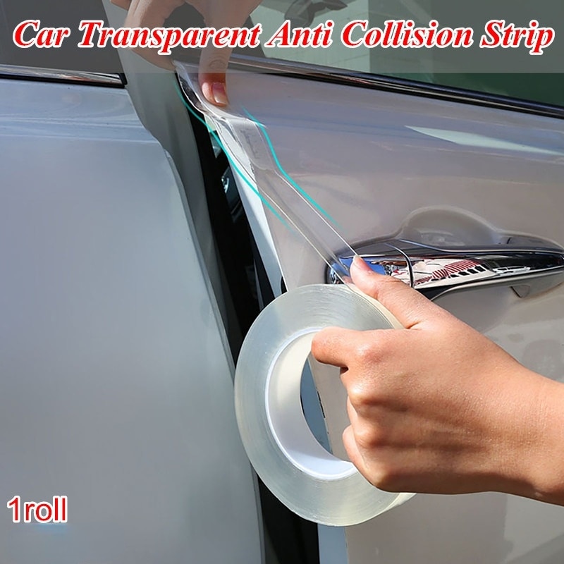 Universele 3M 5M 10M Auto Anti-Collision Strip Nano Tape Scratchproof Drempel Transparante Film Deur Rand velg Protector Stickers