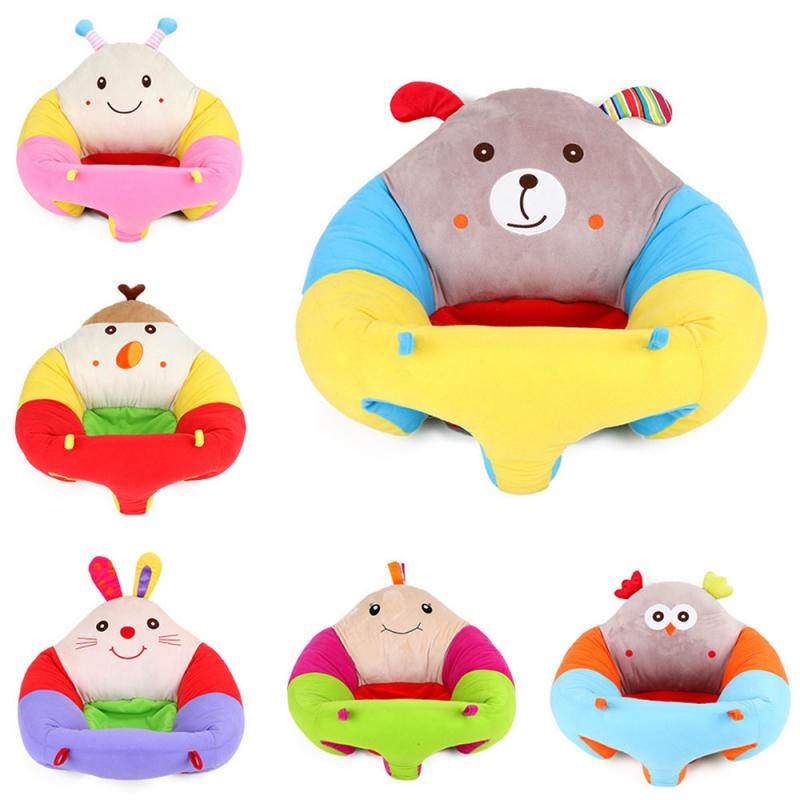 Creatieve Baby Sofa Leren Stoel Knuffel Kussen Ondersteuning Zetel Kussen Pads Protector Zitten Stoel Kinderen Cartoon Sofa