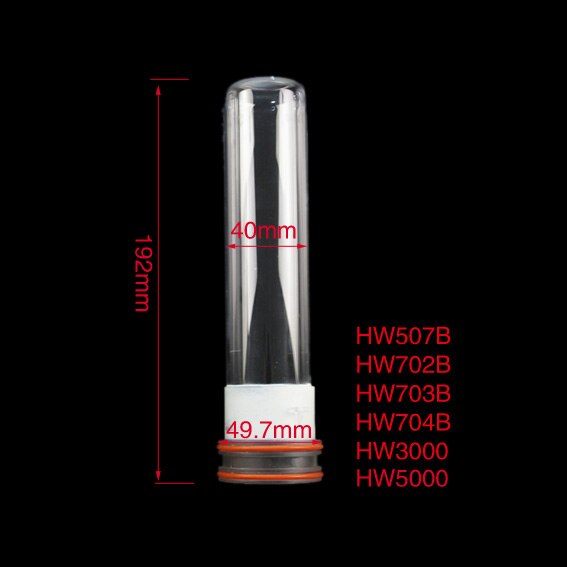 SUNSUN HW302B/HW303B/HW304B/HW402B/HW403B/HW404B/HW504B/HW505B/HW507B/HW702B/HW703B/HW704B/HW3000 UV Light Quartz Glass Tube: HW507B 702B 703B 704
