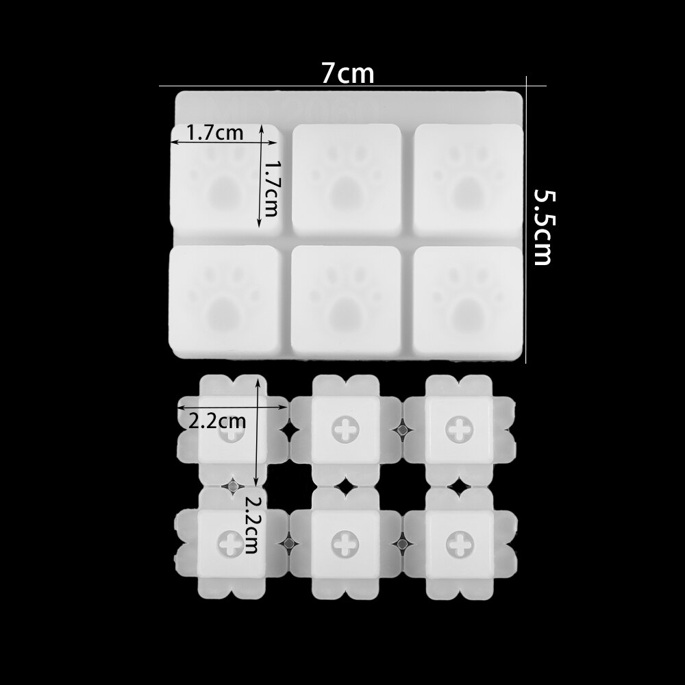 Moules en Silicone pour capuchon de clé de clavier mécanique de jeu, moule de moulage en résine époxy cristal pour bricolage, outils de fabrication artisanale faits à la main 1 pièces: Maroon
