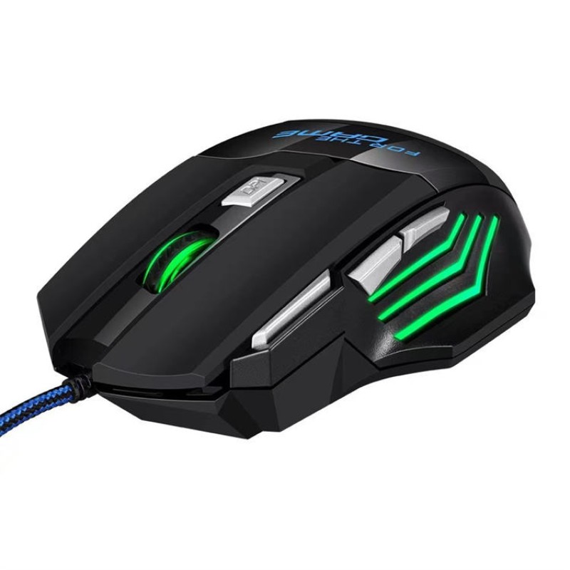 Mechaniczna przewodowa mysz do gier X8 7 klawiszy Przewodowa ergonomiczna mysz Podświetlana RGB Świecąca mysz USB 800/1200/1600/3200 Dpi Gaming Mouse