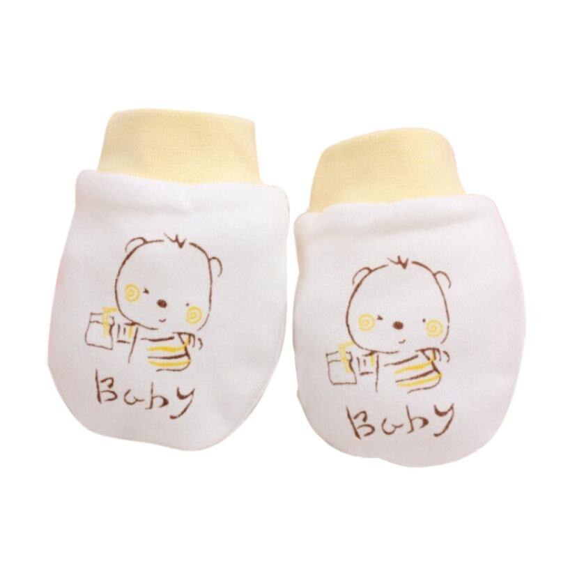 1 Paar Leuke Cartoon Baby Baby Jongens Meisjes Anti Scratch Wanten Zachte Handschoenen Baby Handschoenen Cadeaus Voor Kinderen # a35