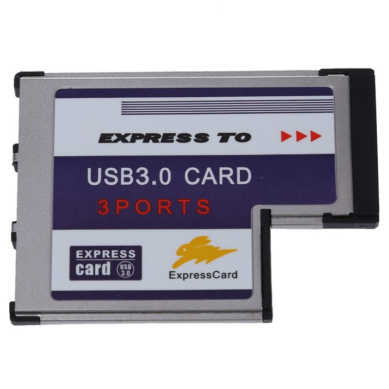 3 Port USB 3.0 Express Card 54mm PCMCIA Express Card for Laptop