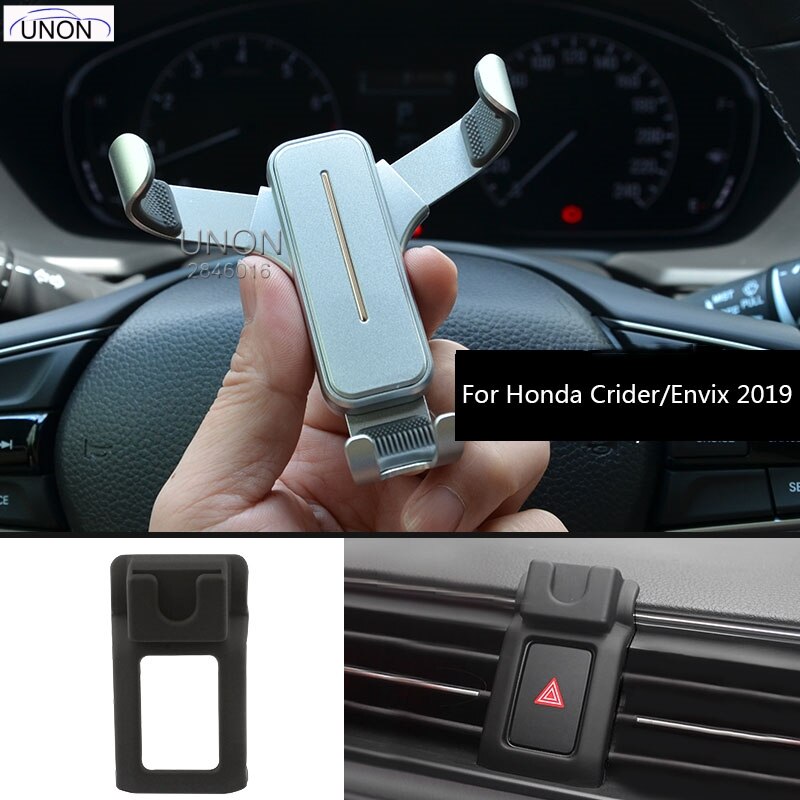 For Honda Accord Civic Crv Breeze Avancier Odyssey Fit Mobile Phone Vehicle Mounts: CRIDER silver 2pcs