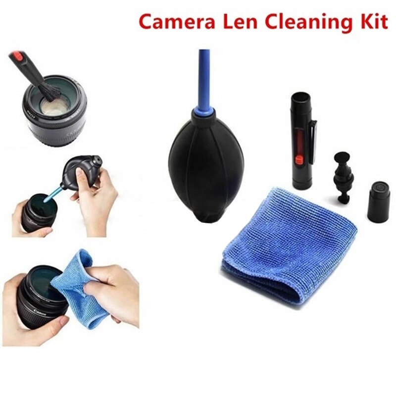 3 in 1 Camera Lens Cleaning Kit Soplador Dust Blower Borstel Schoonmaakdoekje Dust Cleaner Voor DSLR Camera 'S Accessoires Soufleur air