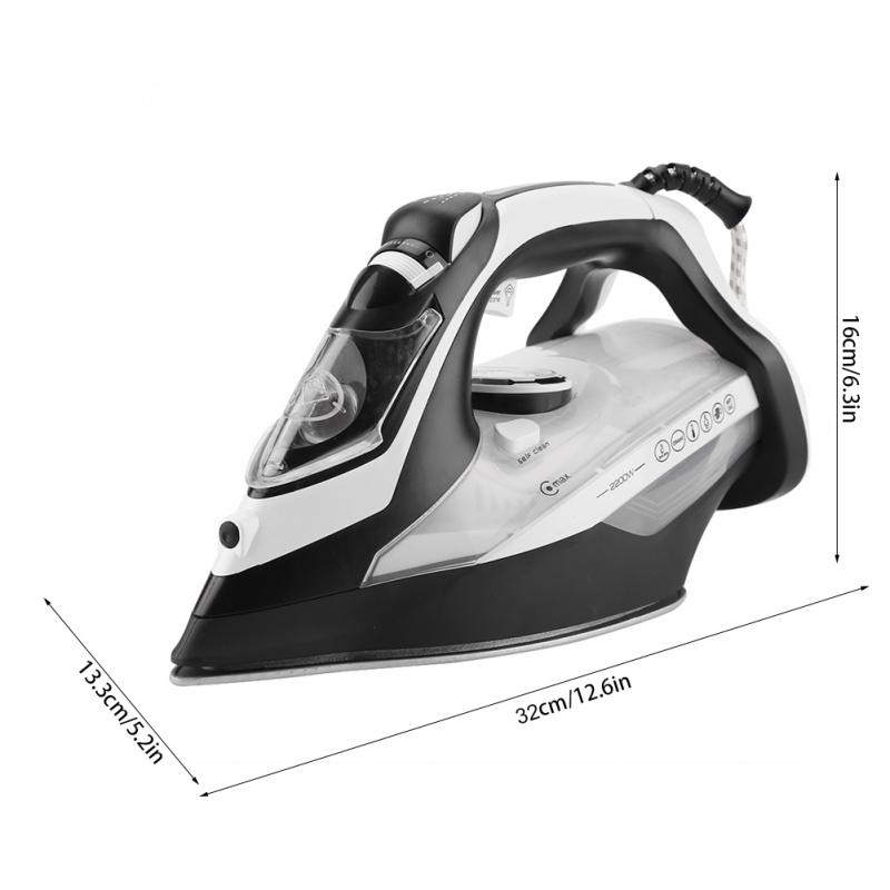 Eu-stekker 220v 2200w stoomstrijkijzer 3- aanpassing draadloos opladen kleding strijken stomer draagbare keramische zoolplaat gereedschap