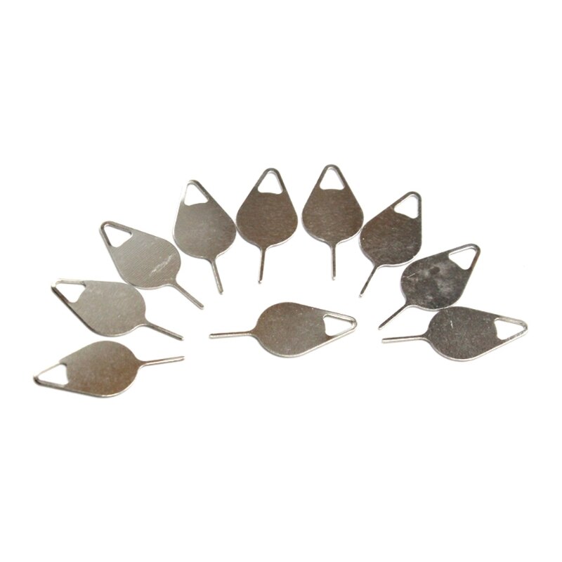 10Pcs Sim-kaart Removal Tool Sim Card Tray Open Eject Pin Remover Fit Voor De Meeste Smartphone Sim Kaart Gereedschappen