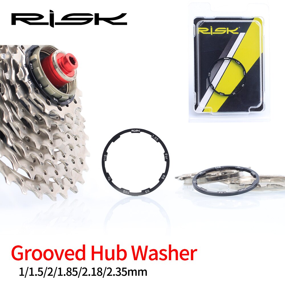 Risk cykel nav afstandsstykker mtb mountain road cykelvasker kassette svinghjul friløbsskive 1/1.5/2/1.85mm 10s 11 speed adapter