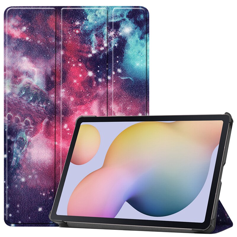 Magnetyczny Smaer PU skórzany pokrowiec do Samsung Galaxy Tab A7 SM-T500 SM-T505 SM-T507 10.5 "Tablet Funda Cover: T500-YH