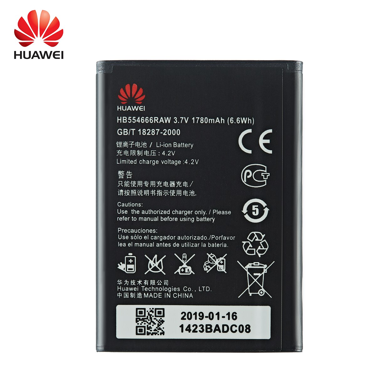 100% Orginal Huawei HB554666RAW 1780mAh Battery For HUAWEI 4G Lte WIFI Router E5372 E5373 E5375 EC5377 E5330 Batteries