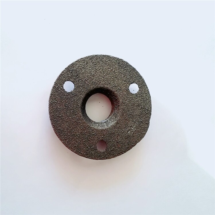 1pcs 3/4" Black Decorative Malleable Iron Floor Wall Flange 3 Holes Malleable Cast Iron Pipe Fittings BSP Thread