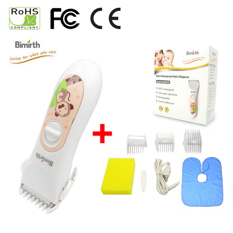 Baby Veiligheid Tondeuse Waterdicht Ultra-Stille USB Oplaadbare Professionele Kapsels Tondeuse Voor Baby Kinderen Kids