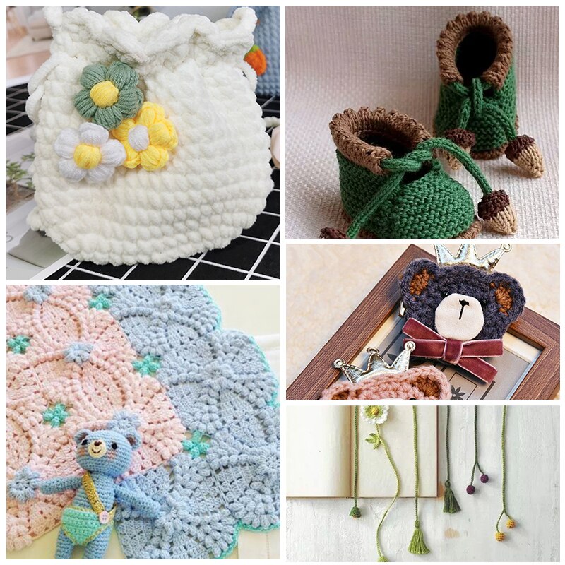 KAOBUY 27Pcs Huge Crochet Hooks Set With Ergonomic Crochet Hooks Stitch Markers Sewing Needles Crochet Needle