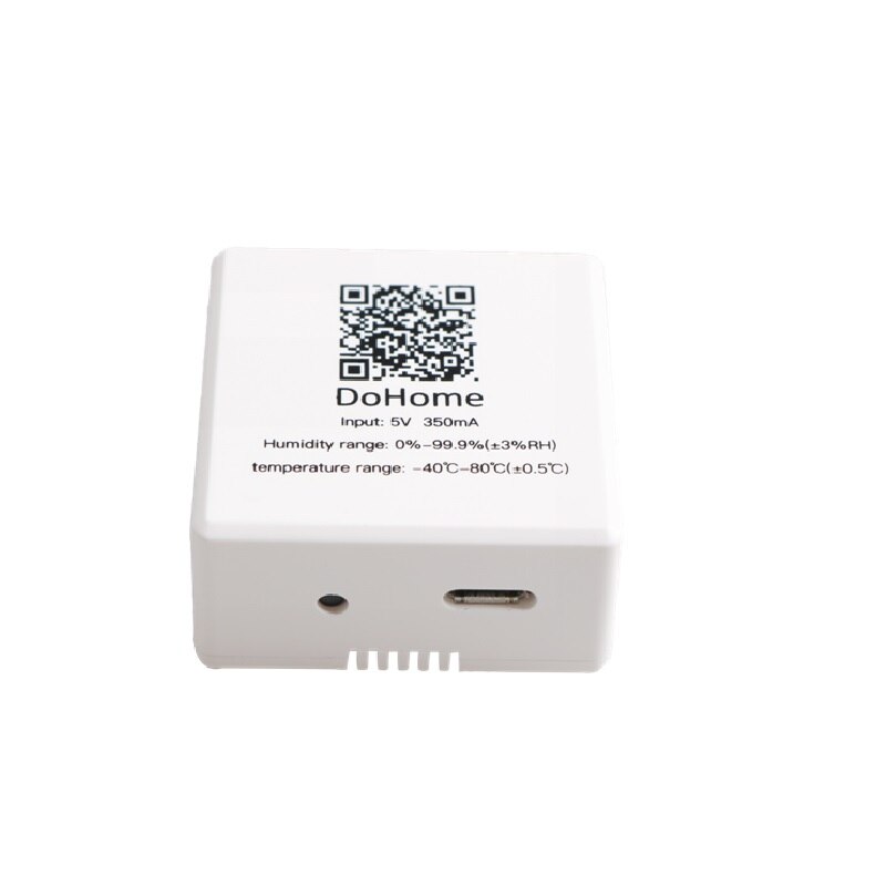 Dohome Support Siri Smart Temperature and Humidity Sensors Wifi Wireless Smart Home Firmware Upgrade ,Support IOS System