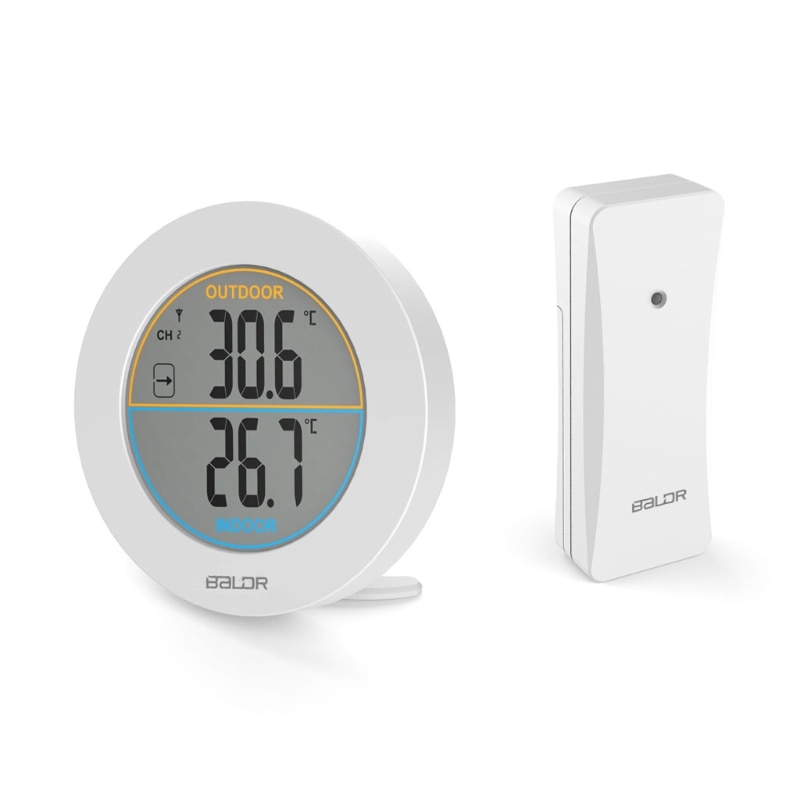 Table Wireless Thermometer LCD Display Indoor Outdoor Sensor Temperature Sensor