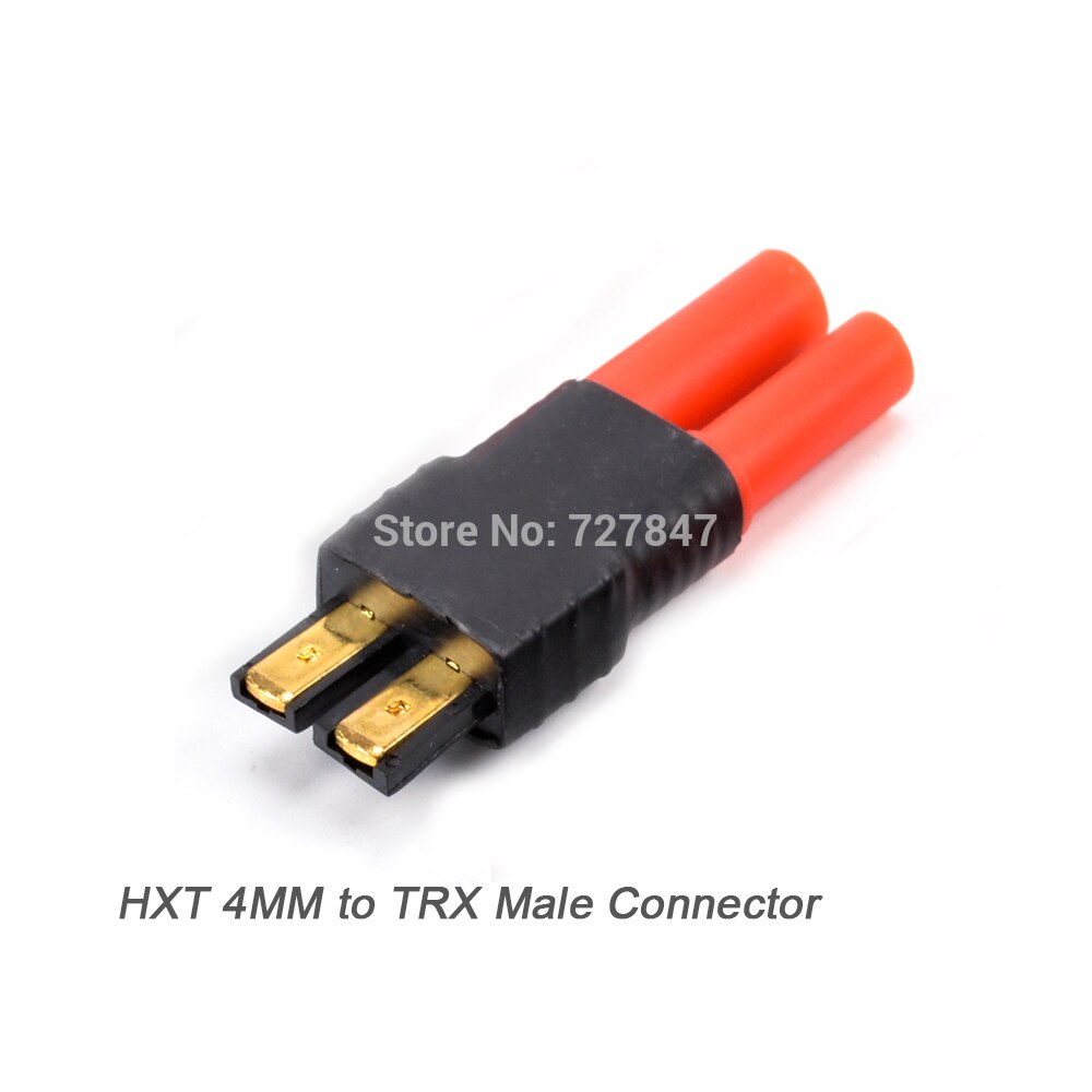 HXT-adaptateur sans fil, prise mâle/femelle de 4MM vers XT60, batterie Lipo, banane Deans: HXT to Male TRX