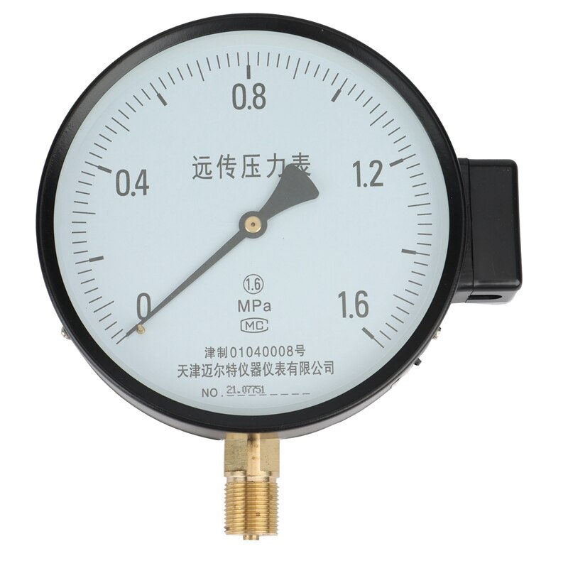 GTBL YTZ Pump Meter 150Mm Resistance Remote Pressure Dial Diameter Radial Installation Pneumatic: Auburn