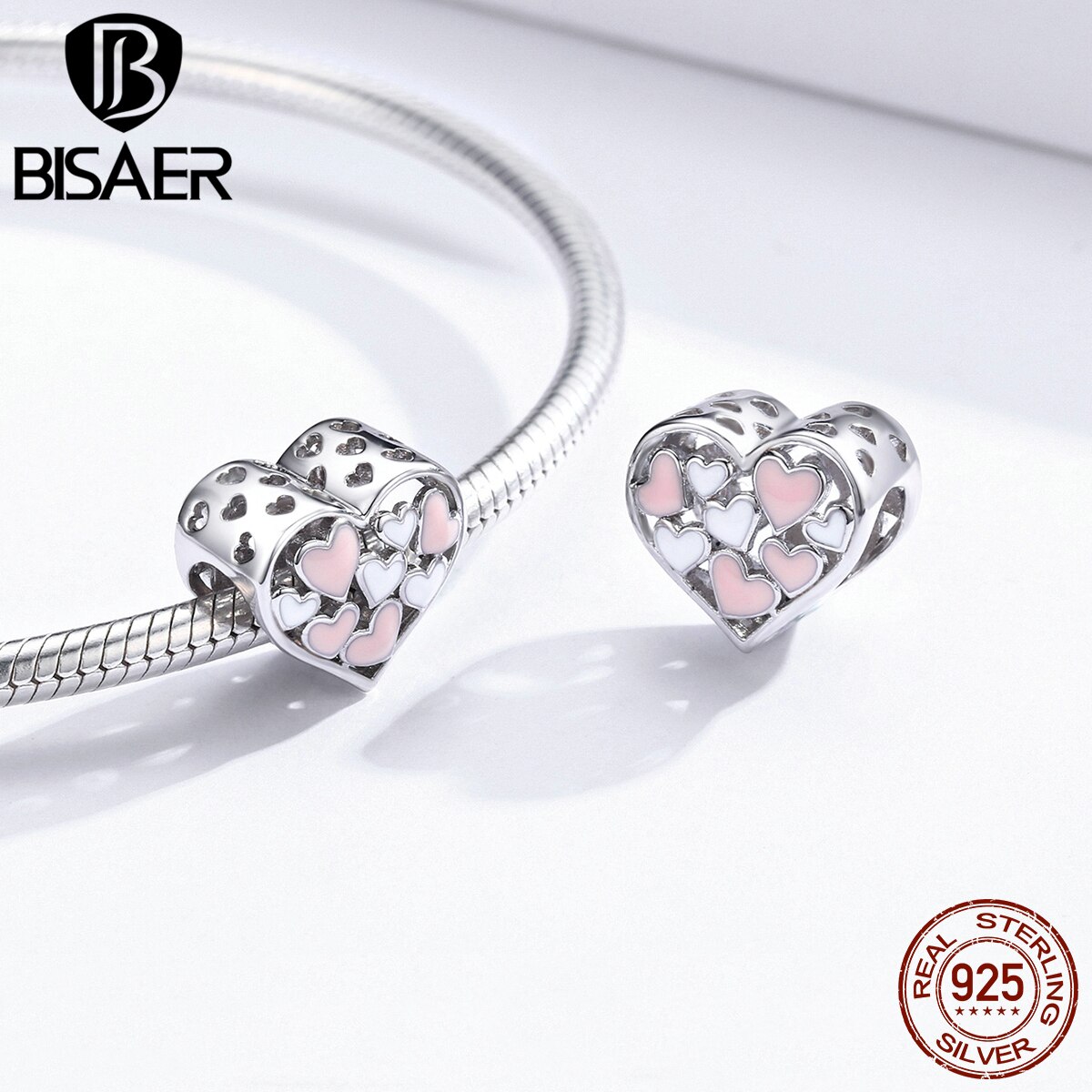 11 Style 925 Sterling Silver World,Daisy,Family,Heart Clear CZ Beads Charm Fit BISAER Bracelet Bangle Silver 925 Jewelry Making