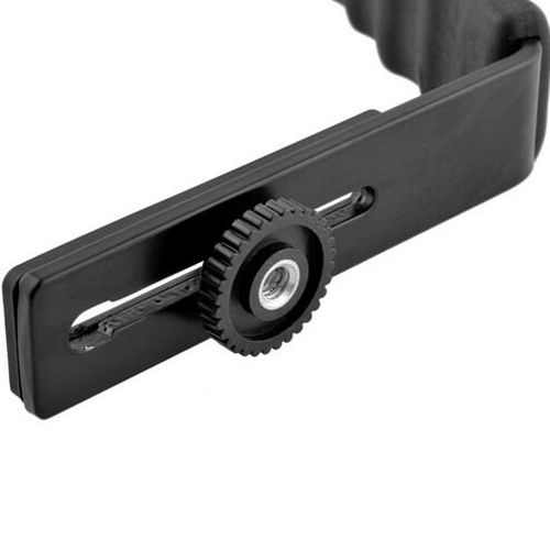 Staffa a L per fotografia pesante con 2 supporti per slitta Flash Standard per treppiede per fotocamera