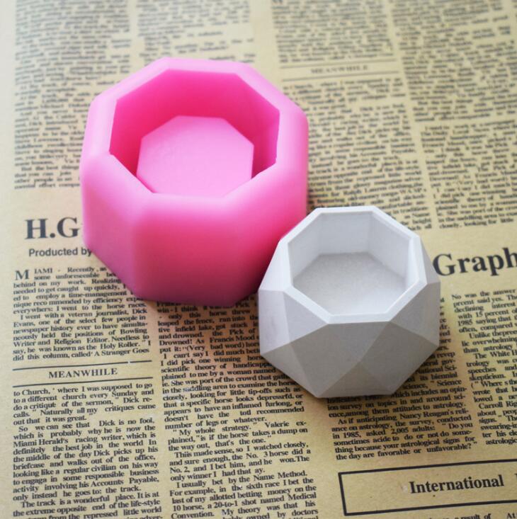 Beton Bloempot Mold Geometrische Eenvoudige Bloempot Mold Aroma Gips Mold Succulente Planter Bloempot Silicone Mold