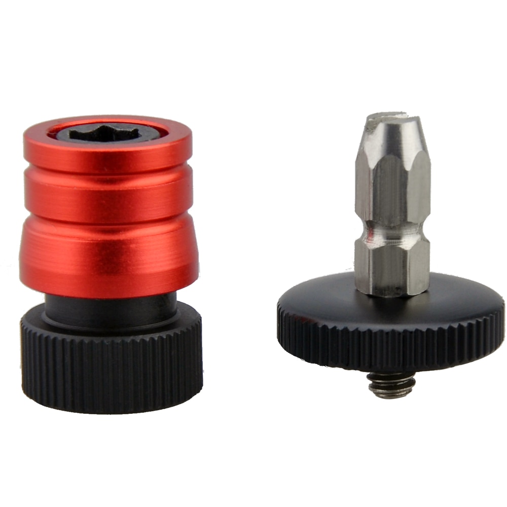 Mini 1/4 "Rosca Destacável Placa Bola Cabeça Quick Release PARA tripé de Câmera Monitor de Gaiola lâmpada LED