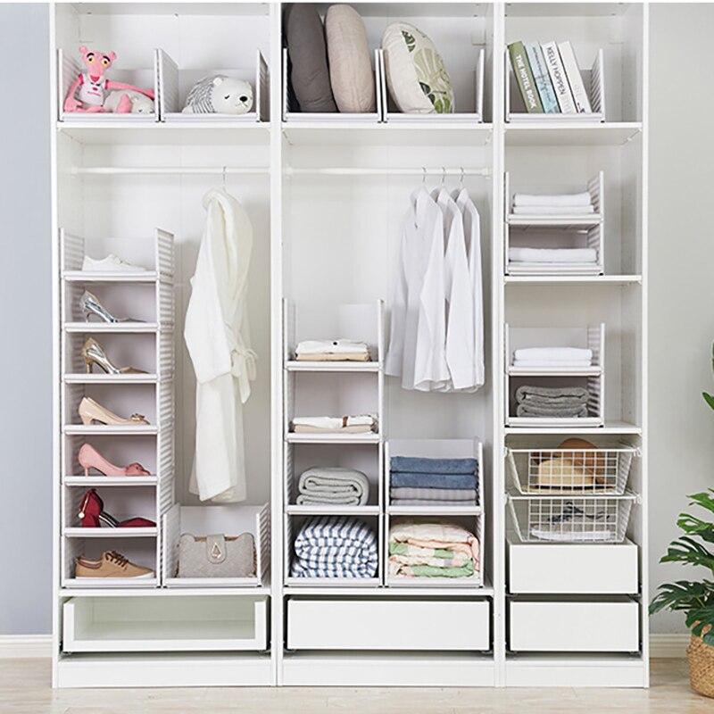 Drawer Wardrobe Storage Rack Folding Stackable Closet Clothes Organizer Multilayer Layered Storage Shelf For Bedroom Kitchen