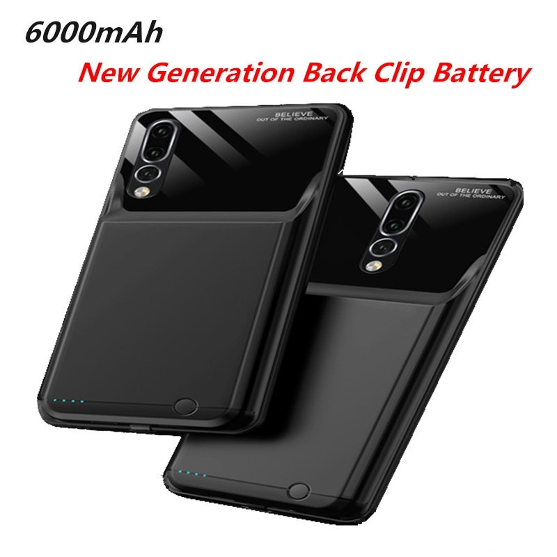 6000 Mah Ultra-Dunne Mobiele Power Bank Voor Xiaomi Redmi Note 7 Pro Draagbare Batterij Oplader Case Voor redmi Note 7