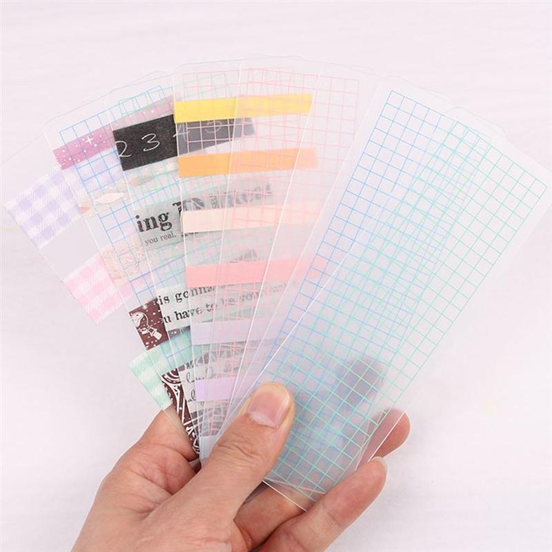 40Pcs Washi Cards Tape Sample Boards Washi Tape Boards Plastic Washi Cards