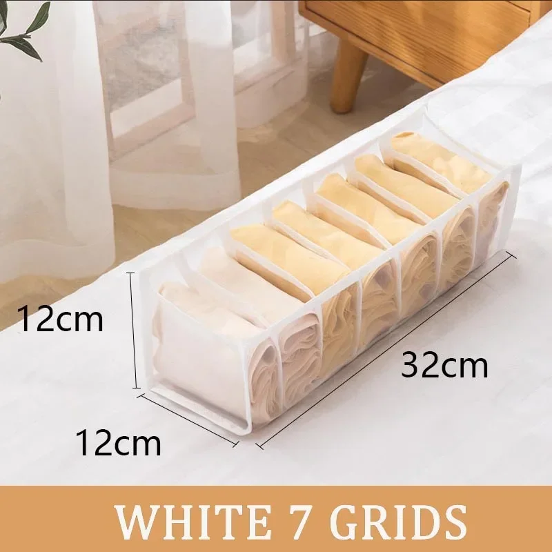 Zusammenklappbare Aufbewahrungstasche, Wäscherei-Organizer im Schrank, Unterwäsche, Schubladen, Aufbewahrung, Schlafzimmer, Schrank, Socken, BH-Aufbewahrung, Hosen-Organizer: Gold