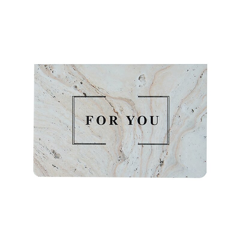 Xinaher 5 szt./partia brązująca marmurowa kartka okolicznościowa z podziękowaniami ślubnymi, papier na kartkę urodzinową, artykuły na wesele: B