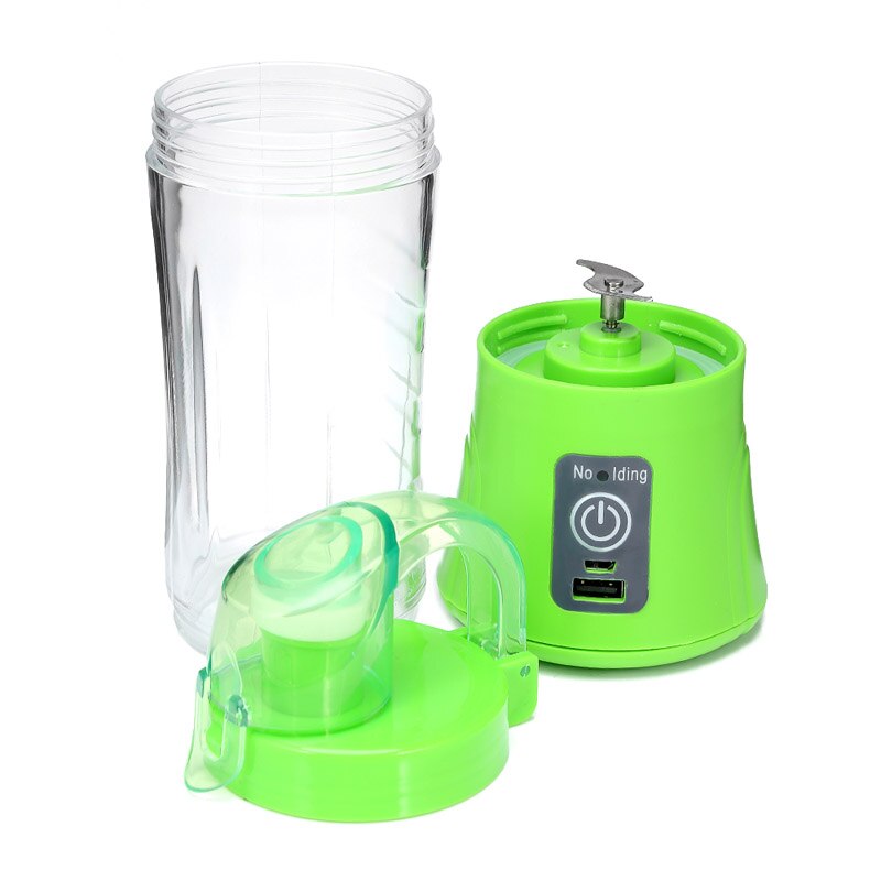 380ml Draagbare Blender Juicer Cup USB Oplaadbare Elektrische Automatische Groente Fruit Citrus Oranje Sap Maker Cup Mixer Fles