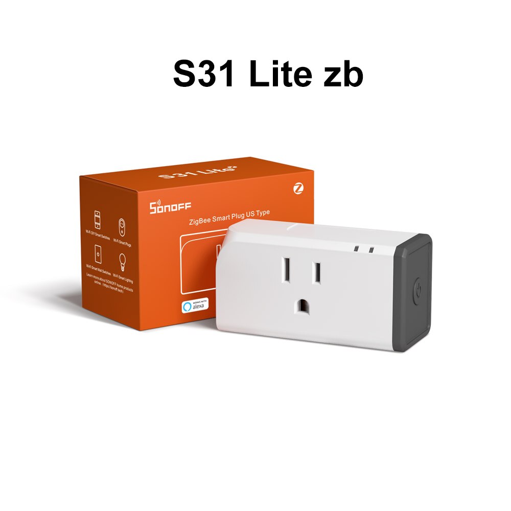 SONOFF S31 Lite ZB US Zigbee Smart Plug Presa 15A Presa di Potere di Telecomando Timer Interruttore Funziona con SmartThings hub alexa: Default Title