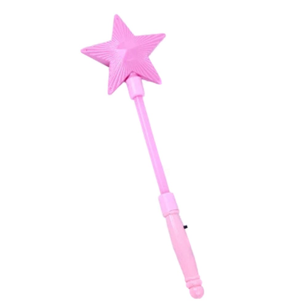 Kinderen Verlichte Speelgoed Vijfpuntige Ster Flash Stok Stars Magic Bar Kids Meisje Fee Ster Rod Speelgoed -17 AN88: Roze