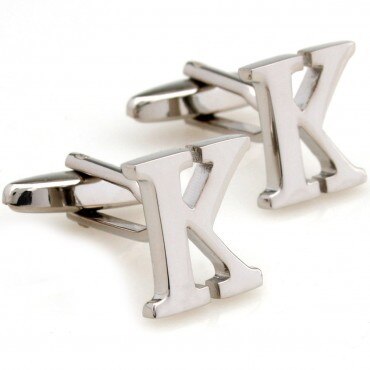 Manchetknopen met 26 letters en alfabet: K