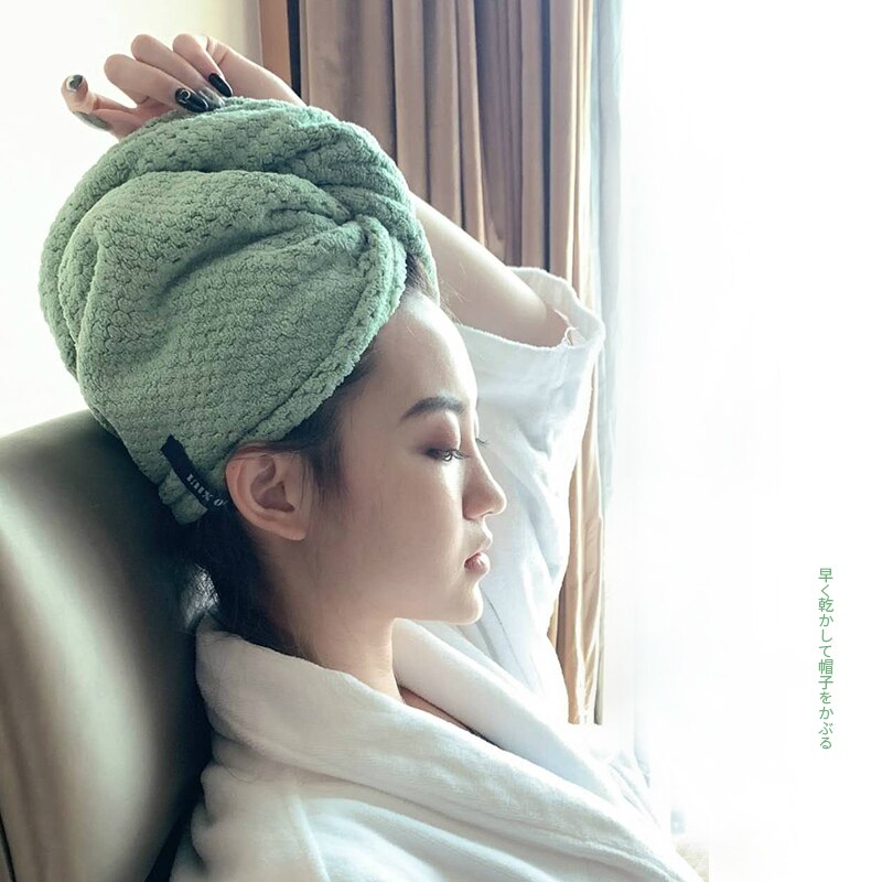 Japan Magic Hair Fast Drying Dryer Towel Bath Wrap Hat Quick Cap Turban Dry Bathroom Towels Bathroom Towel